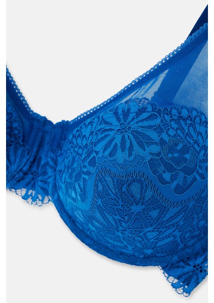 Sax Mavisi Dantelli Balensiz Soft Sütyen modelleri