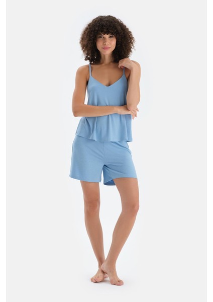 Kadın Uyku Giyim Atlet Şort Takım