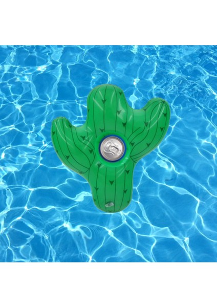 Yeşil Deniz Yatağı ve Şişme Bardak Tutucu Kaktüs Seti