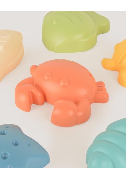 Renkli 6'lı Deniz Hayvanları Kum ve Plaj Kalıbı Seti fiyatları