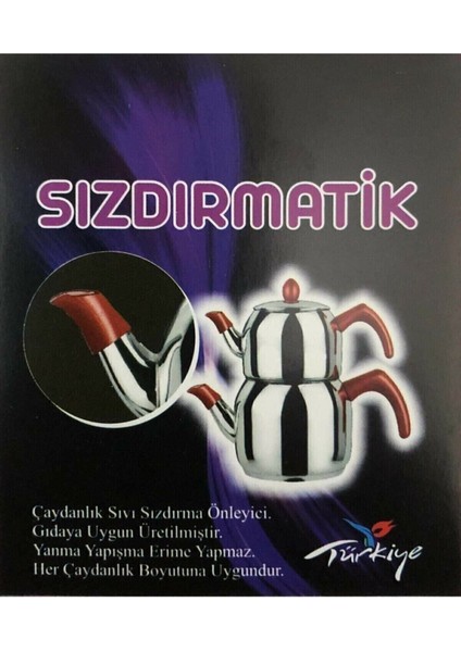 Kırmızı Sızdırmaz Çaydanlık Sıvı Tutucu Çiftli Set indirimleri