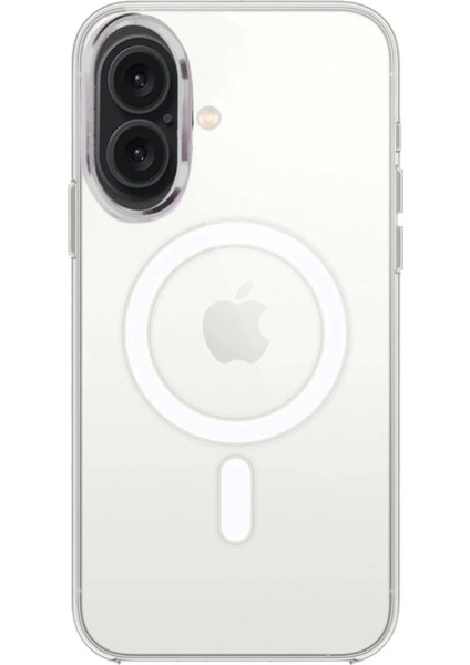 Newface iPhone 16 Plus Kılıf Pc Real Magsafe Kapak - Şeffaf