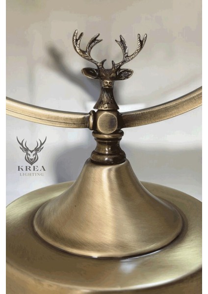 El Yapımı Metal Geyik Detaylı Özel Tasarım Abajur, Şık ve Modern Dekorasyon Parçası indirimleri