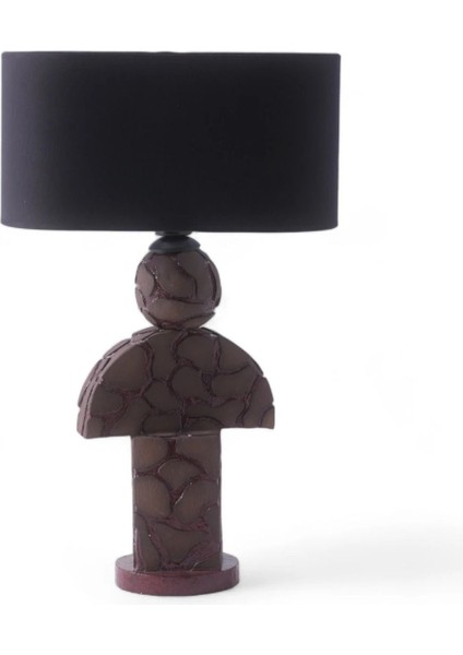 Şık Kahverengi Abajur, Evinizde Sıcak ve Doğal Bir Atmosfer Yaratır