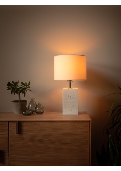 Beyaz Monet Terrazzo Abajur, Şık ve Modern Ev Dekoru Için Ideal Seçim fiyatları