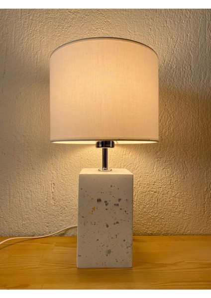 Beyaz Monet Terrazzo Abajur, Şık ve Modern Ev Dekoru Için Ideal Seçim fırsatları