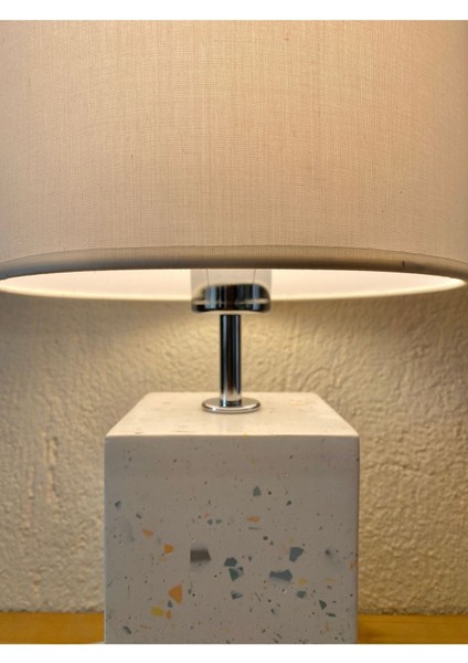 Beyaz Monet Terrazzo Abajur, Şık ve Modern Ev Dekoru Için Ideal Seçim indirimleri