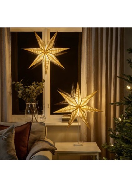 Şık Pirinç Abajur Başlığı, 70 Cm, Sarı Renkli, Modern ve Zarif Tasarım modelleri