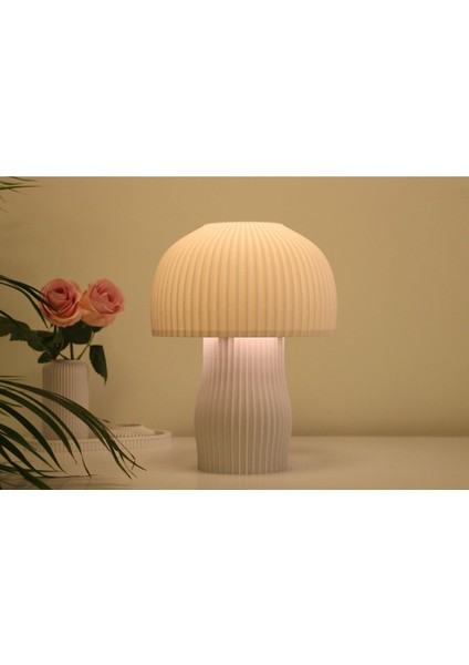 Şık Modern Mantar Abajur, Zarif ve Sade Tasarım ile Evinizi Güzelleştirir fiyatları