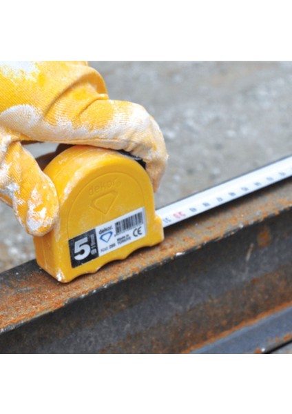 Sarı Çelik Şerit Metre, 5 Mt, 25 Mm, Dayanıklı ve Hafif Ölçüm Aracı fiyatları