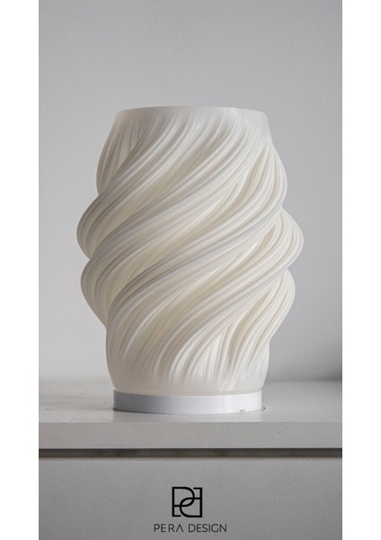 Beyaz Luna Abajur, Şık ve Zarif Tasarım ile Evinizin Atmosferini Güzelleştirir