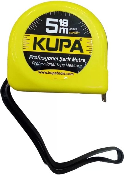 Dayanıklı Çelik Şerit Metre 5m x 19MM, Hassas Ölçüm Aracı