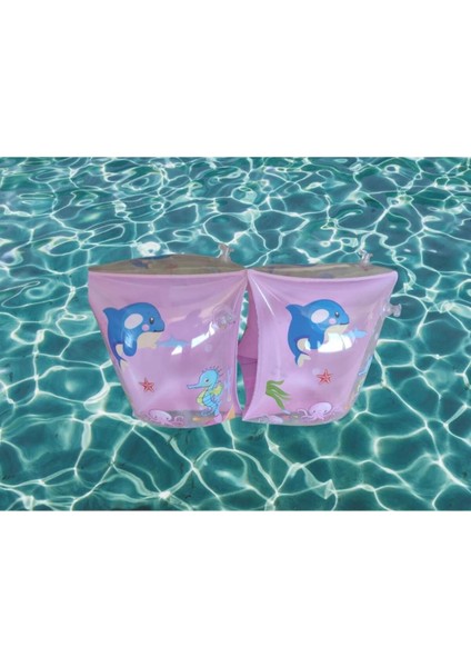 Pembe Desenli Üçgen Yüzme Kolluğu, 3-6 Yaş, Havuz ve Deniz Aksesuarı fiyatları