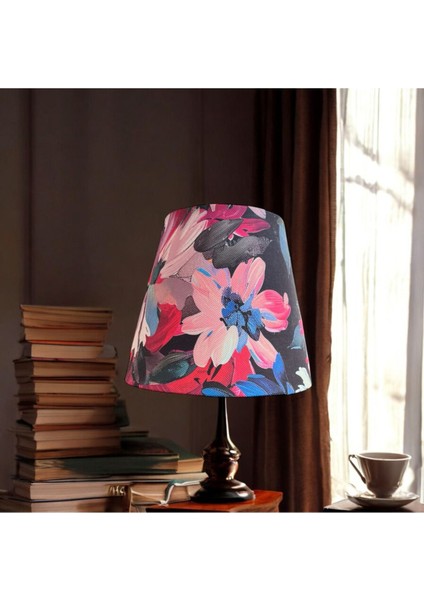 El Yapımı Lacivert Abajur Başlığı, Yüksek Kaliteli Kumaş, Şık ve Dayanıklı Tasarım fiyatları