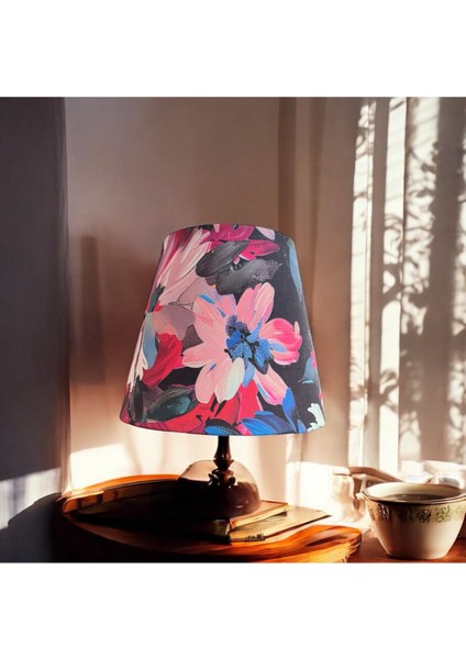 El Yapımı Lacivert Abajur Başlığı, Yüksek Kaliteli Kumaş, Şık ve Dayanıklı Tasarım modelleri