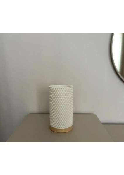 Şık Altıgen Desenli Modern Abajur Beyaz Renkli fiyatları