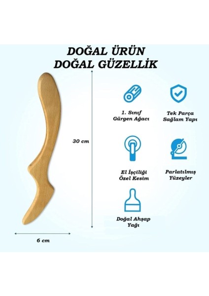 Doğal Ahşap Masaj Aleti ve Akupunktur ile Lenf Drenaj Keyfi modelleri