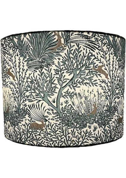 Yeşil El Yapımı Silindirik Abajur Başlığı, Yüksek Kaliteli Kumaş, Şık ve Dayanıklı fiyatları