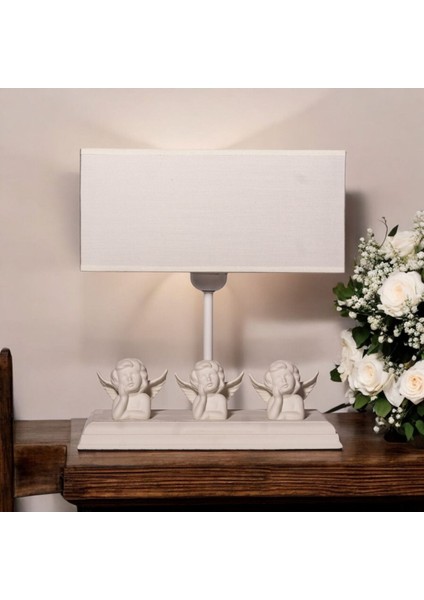 3'lü Beyaz Melek Figürleri, Zarif ve Şık Dekoratif Süsler fiyatları