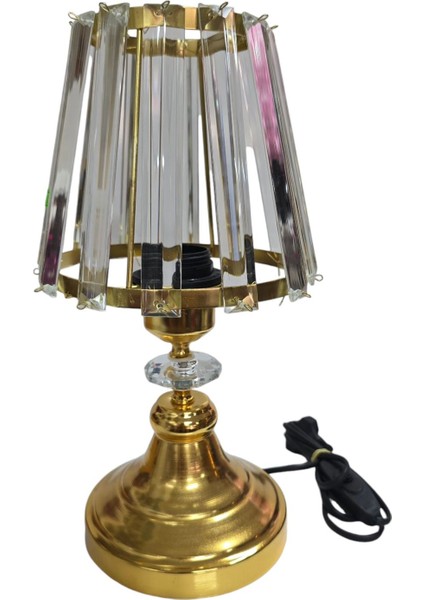 Parlak Kristal Taşlı Abajur, Şık ve Zarif Aydınlatma Parçası fiyatları