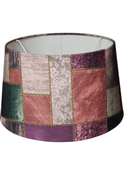 Renkli Desenli Kumaş Lambader Şapkası, Alt 40, Üst 33 Çap, Şık ve Güzel Tasarım fiyatları