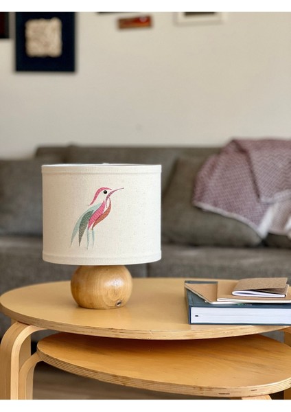 El Yapımı Ahşap Abajur, Şık ve Doğal Dekorasyon, Sıcak Atmosfer Sağlar