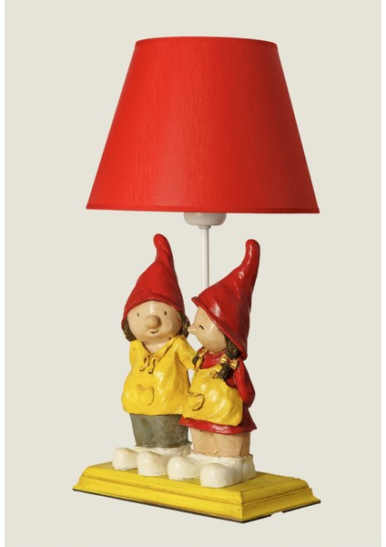 Kırmızı Abajur, Şık ve Zarif Tasarım, Ev Dekorasyonu Için Mükemmel Seçim