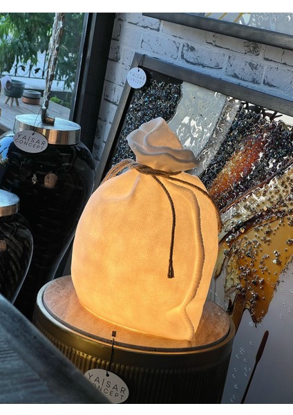 Bej Hasır Görüntülü Çanta/abajur Masa Lambası 30X34 cm fiyatları