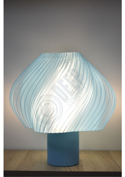 Soft Açık Mavi Metalik Abajur, Şık ve Modern Ev Dekoru Için Ideal Seçim fiyatları