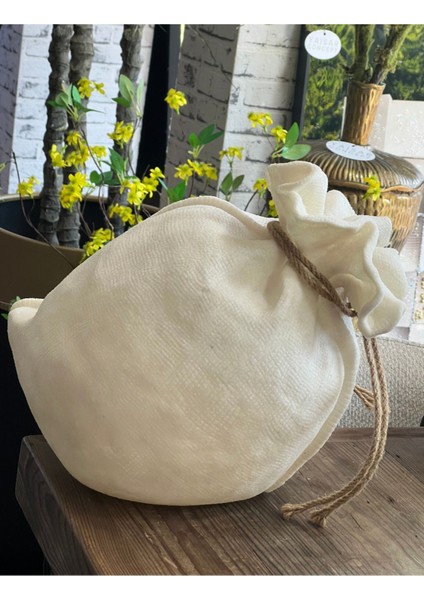 Bej Hasır Görümlü Çanta ve Abajur, Yatay 30X34 Cm, Şık ve Doğal Dekor. modelleri