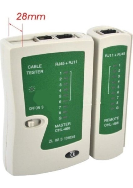 Ağ Kablo Test Cihazı, RJ45, RJ11, RJ12, Cat 5, Utp, Lan Testörü fırsatları
