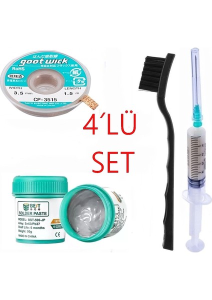 Best Krem Lehim Solder Paste 183°C SN63/PB37 50G Flux Lehim Toplama CP-3515 Lehim Emme Teli 3,5 mm XXL15