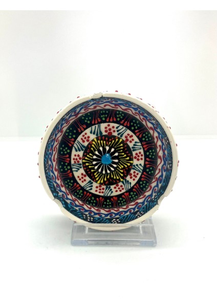 Geleneksel Osmanlı Motifli Ince Desenli El Yapımı 10 cm Küllük
