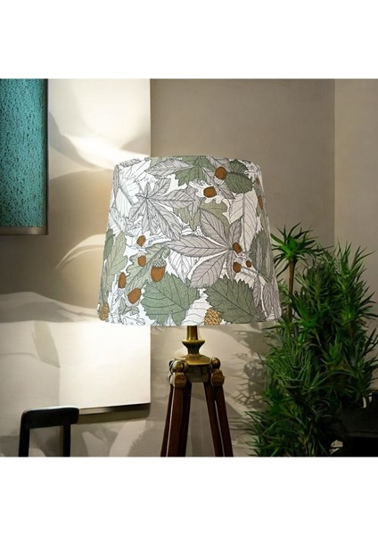 Yeşil El Yapımı Abajur Başlığı, Yüksek Kaliteli Kumaş, Koni Şapka Tasarımı fiyatları