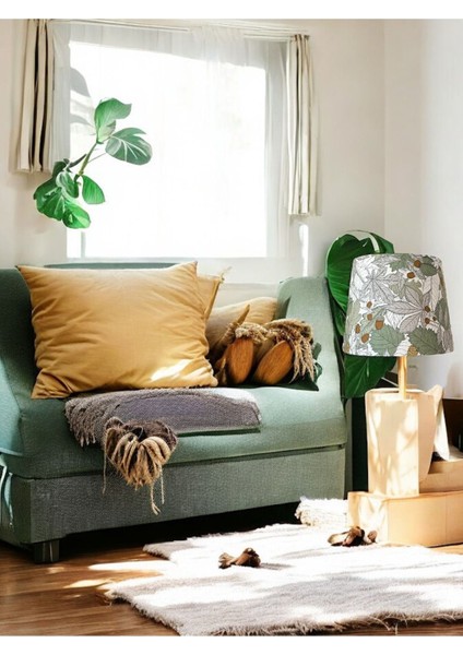 Yeşil El Yapımı Abajur Başlığı, Yüksek Kaliteli Kumaş, Koni Şapka Tasarımı modelleri