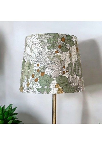 Yeşil El Yapımı Abajur Başlığı, Yüksek Kaliteli Kumaş, Koni Şapka Tasarımı fırsatları