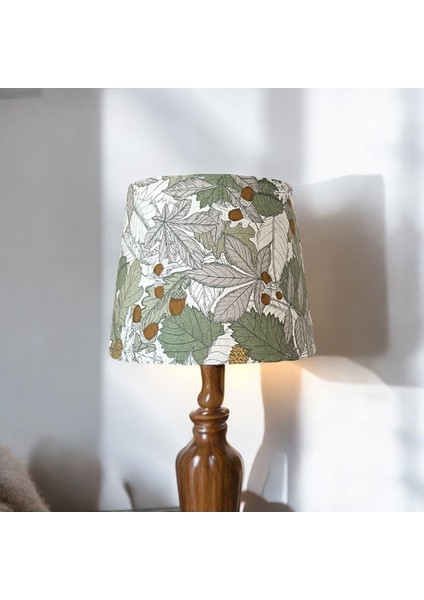 Yeşil El Yapımı Abajur Başlığı, Yüksek Kaliteli Kumaş, Koni Şapka Tasarımı indirimleri