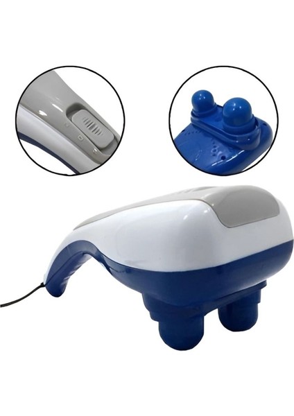 Çift Başlıklı 2 Kademeli Masaj Aleti, Boyun, Bel, Sırt ve Bacaklar Için Büyük Boy