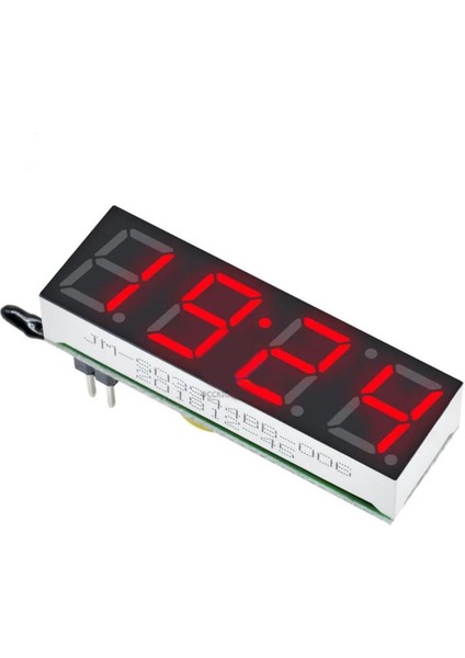 Dijital Kırmızı LED Saat ve Gerilim Sıcaklık Göstergesi, Çoklu Voltaj Seçeneği