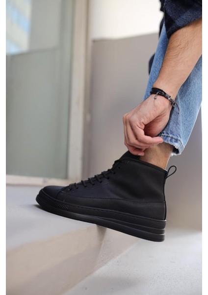 J-C030 Bağcıklı Ortopedik Taban Suya ve Soğuğa Dayanıklı Günlük Kışlık Erkek Spor Bot St Siyah fırsatları