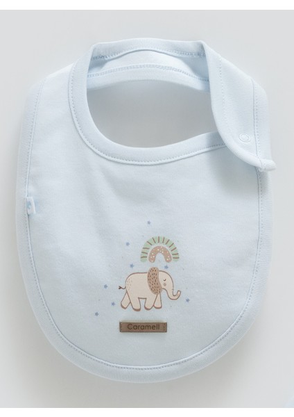 3’lü Pamuklu Bebek Mama Önlüğü Seti Çıtçıtlı Yumuşak Önlük (0-6 Ay)