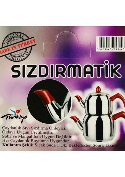 2'li Çaydanlık Takımı, Sızdırmaz ve Şık Tasarım, Gümüş Renk modelleri