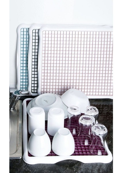 Büyük Boy Pembe Tezgah Üstü Süzmatik Bulaşık Kurutmalığı fiyatları