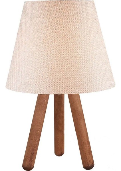 Kahverengi Ahşap Keten Kumaş Abajur Başlığı, Modern ve Doğal Tasarım modelleri