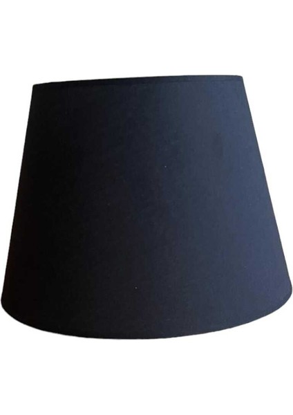 25'lik Siyah Abajur Şapkası, Modern ve Şık Aydınlatma Aksesuarı