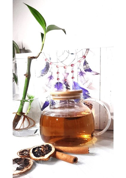 Isıya Dayanıklı Borosilikat Cam Çaydanlık 1000ML, Sağlam ve Estetik Tasarım
