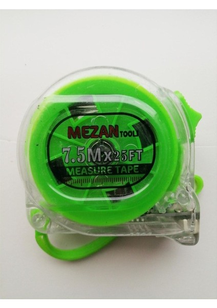 7,5 Metrelik Paslanmaz Şerit Metre Ölçüm Aracı, Dayanıklı ve Kullanışlı Ürün