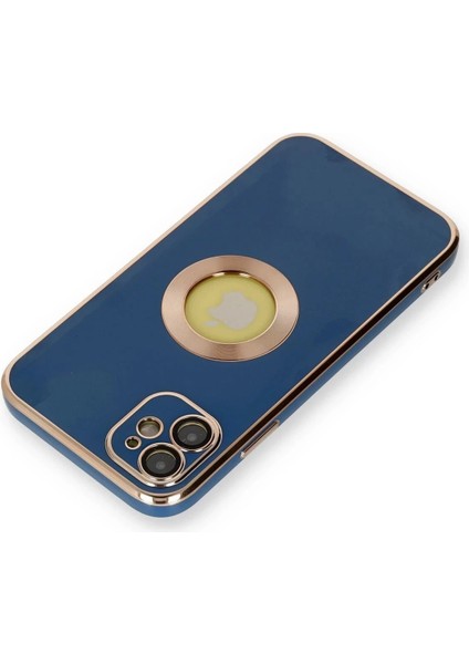 Newface iPhone 12 Kılıf Store Silikon - Mavi modelleri