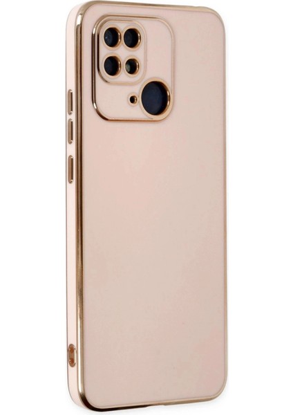 Newface Xiaomi Redmi 10C Kılıf Volet Silikon - Pembe