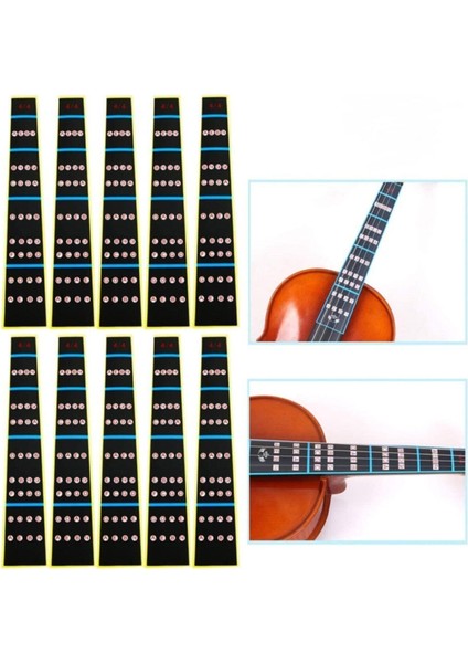 4/4 Keman Boyu Için Klavye Nota Yapıştırma Sticker, Kolay ve Şık Kullanım Sağlar indirimleri
